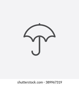 line umbrella Icon