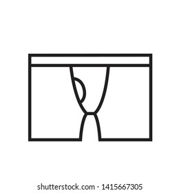 line underwear icon isolated vector illustration stroke on white background eps 10