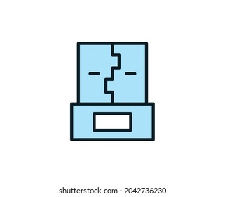 Line USB icon isolated on white background. Outline symbol for website design, mobile application, ui. Electronics pictogram. Vector illustration, editorial stroсk. 