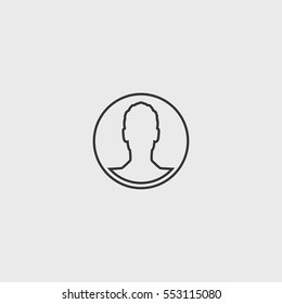 Line User  icon illustration isolated vector sign symbol