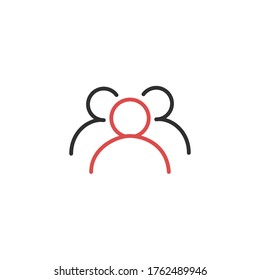 line User icon vector. Stock vector illustration isolated on white background