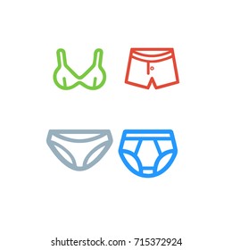 Line User Interface Icons Underwear