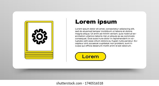Line User manual icon isolated on white background. User guide book. Instruction sign. Read before use. Colorful outline concept. Vector