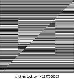 Line Variable Thickness Black and White Vertical Lines Background, Random Chaotic Lines Abstract Geometric Pattern, Texture, Modern, Contemporary Art Illustration with Black White Stripes