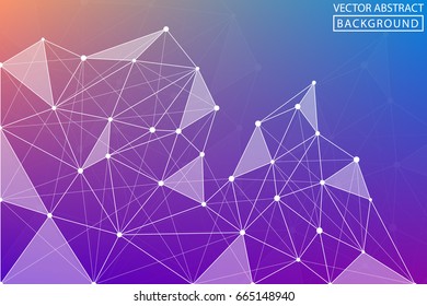 line vector. Abstract background of lines for your ideas, posters, postcards, business cards, websites, on medical and technological subjects.