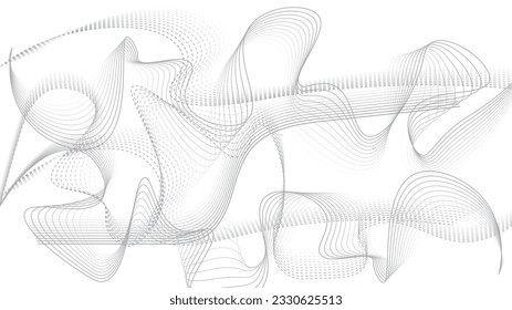 Line of vector abstract graphic wave patterns. Digital frequency Curved wavy line, smooth stripe. Background and modern waves style.