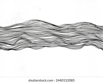 Diseño de arte vectorial de línea ilustración de boceto gráfico fondo abstracto
