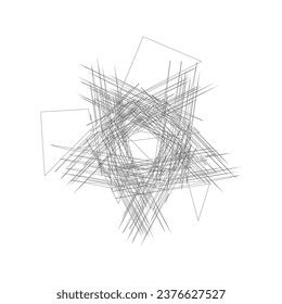 Arte vector de línea en fondo blanco