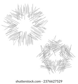 Arte vector de línea en fondo blanco