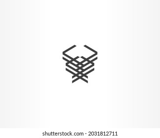 line vector brand logo design icon