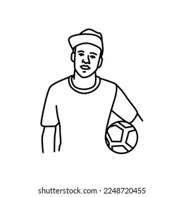 line vector design for people cartoon