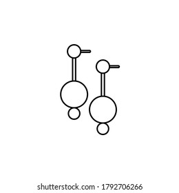 Zeilenkrebsymbol. Umriss-Vektorsymbol