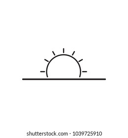 line, vector flat icon