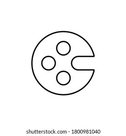 Line vector icon art, artist, drawing. Outline vector icon