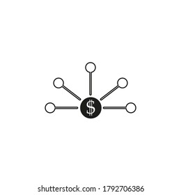 Linie Vektorsymbol Bank Struktur, Geschäft. Umriss-Vektorsymbol