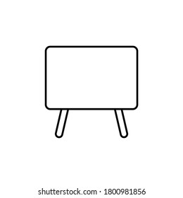 Line vector icon blackboard. Outline vector icon