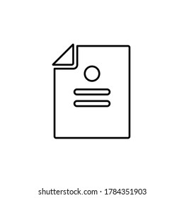 Line vector icon business, analysis, report. Outline vector icon