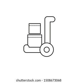 Line vector icon. 
Delivery. Freight elevator.