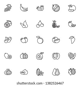 line vector icon. Fruit icon for websites, web design, mobile app.