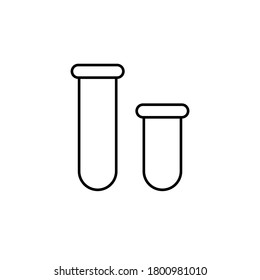 Line vector icon lab glassware. Outline vector icon
