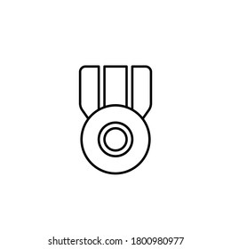 Line vector icon medal, prize. Outline vector icon