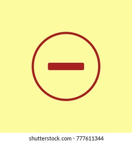 Line vector icon minimal design