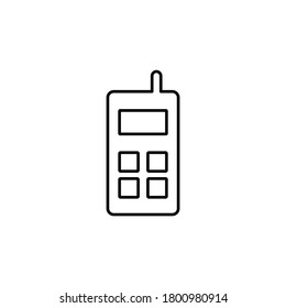 Line vector icon mobile. Outline vector icon