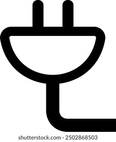 Linie Vektor Symbol Plug Energie Icono Geschäft flache Illustration Tech