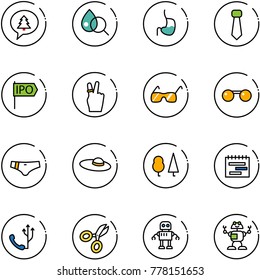 line vector icon set - merry christmas message vector, blood test, stomach, tie, ipo, victory, sunglasses, swimsuit, woman hat, forest, terms plan, phone, scissors, robot