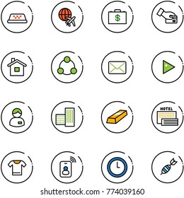 line vector icon set - taxi vector, plane globe, money case, card pay, home, social, mail, play, manager, building, gold, sea hotel, t shirt, identity, clock, dart