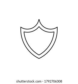 Line vector icon sewn, sewn up. Outline vector icon
