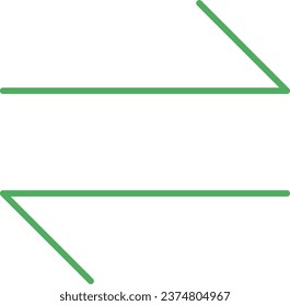 line vector icon of simple forms of arrow