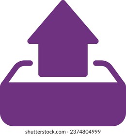 line vector icon of simple forms of arrow