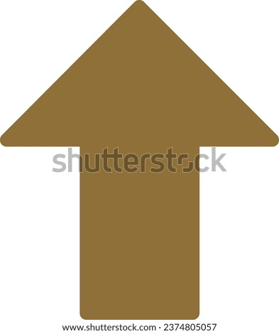 line vector icon of simple forms of arrow