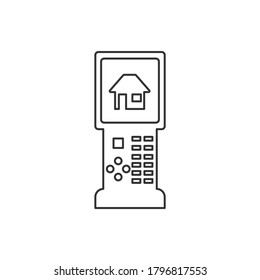 Line vector icon Smart home, panel. Outline vector icon