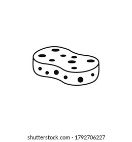 Line vector icon sponge. Outline vector icon
