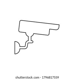 Line vector icon Surveillance CCTV Camera . Outline vector icon