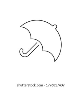 Icono de vector de línea Paraguas. Icono de vector de contorno