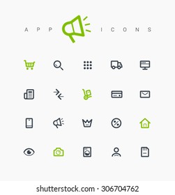 Line vector icons for websites and mobile minimalistic flat design. Collection modern trend concept design style illustration symbol. Isolated minimal single flat icons in black and white colors