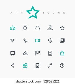 Line vector icons for websites and mobile minimalistic flat design. Collection modern trend concept design style illustration symbol. Isolated minimal single flat icons in black and white colors