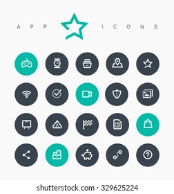 Line vector icons for websites and mobile minimalistic flat design. Collection modern trend concept design style illustration symbol. Isolated minimal single flat icons in black and white colors