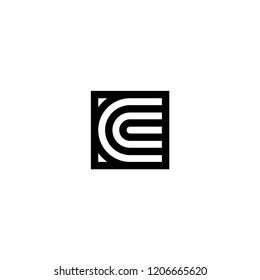 Line Vector Logo Letter C. C Letter Design Vector Lines