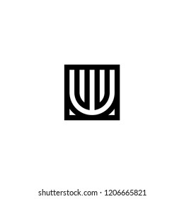 Line Vector Logo Letter W. W Letter Design Vector Lines