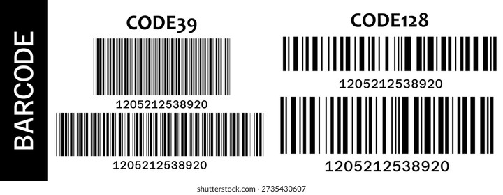 Line vector pattern with label scan number for code barcode qr. Ean stripe phone with line gradation industrial for png bar fake. Black strip line with christmas label glitch for scan halftone vector.