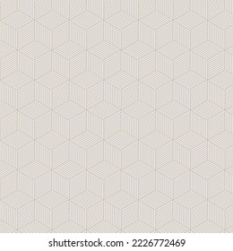 Line vector seamless pattern, modern stylish texture. Repeating geometric triangular grid. Backdrop graphic design.