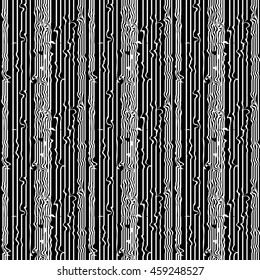 Line Vector seamless pattern.White line on black background. 