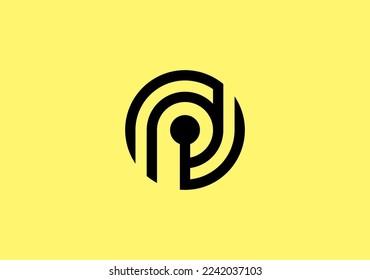 line vector for target symbol based on initial letter P