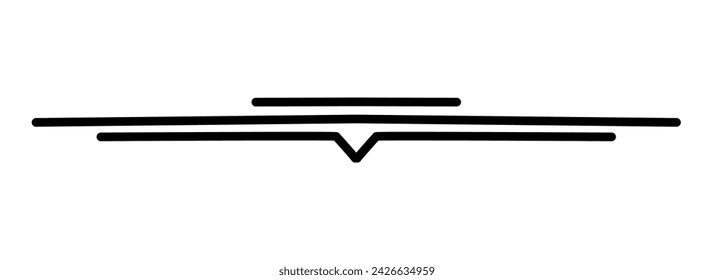 Line vector, underline, illustration line