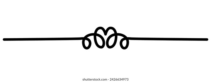 Line vector, underline, illustration line