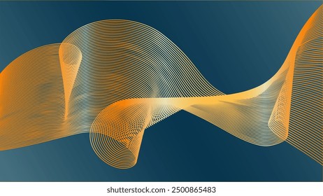 Line vectory abstraction technology futuristic sound wave background